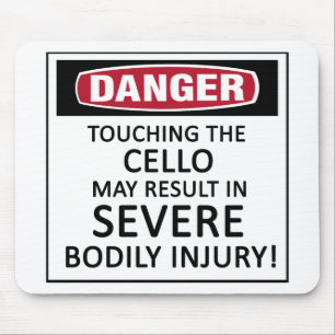 Tapis De Souris Violoncelle de danger