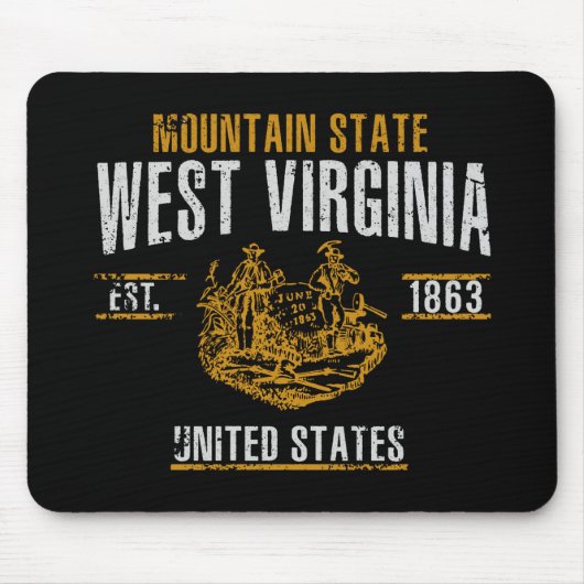 Tapis De Souris Virginie-Occidentale (Devant)