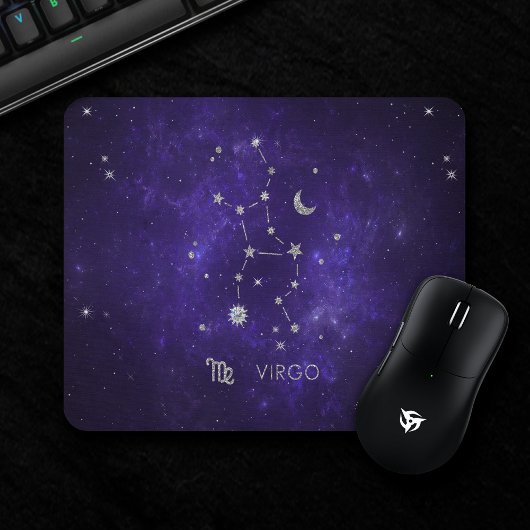 Tapis De Souris Virus pourpre zodiaque | Horoscope d'astrologie co