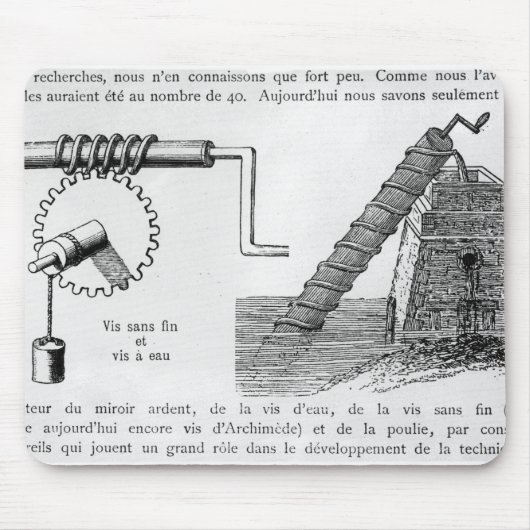 Tapis De Souris Vis d'Archimède (Devant)