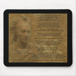 Tapis De Souris "Vis ta vie" Chef Tecumseh mousepad