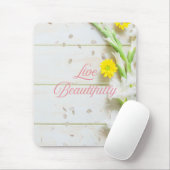 Tapis De Souris Vis une belle vie. (Avec souris)