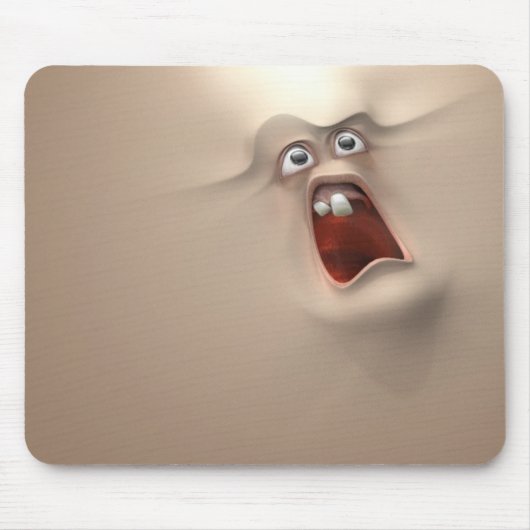 Tapis De Souris visage 3d drôle (Devant)