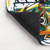 Tapis De Souris Visage Abstrait d'un alien (Coin)