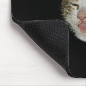 Tapis De Souris Visage amusant de chaton mignon qui grimace (Coin)