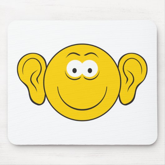 Tapis De Souris Visage aux grandes oreilles (Devant)