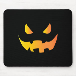 Tapis De Souris Visage Citrouille effrayant pour Halloween