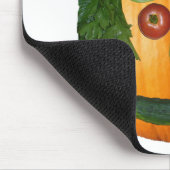 Tapis De Souris Visage Citrouille non coupé (Coin)