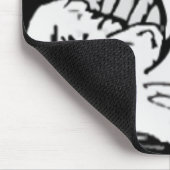 Tapis De Souris Visage comique de rage méga (Coin)