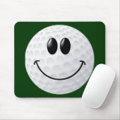 Tapis De Souris Visage de boule de golf (Avec souris)