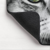 Tapis de souris visage de chat gris mignon (Coin)