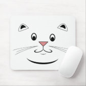 Tapis De Souris Visage de chat Kitty (Avec souris)