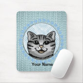 Tapis de souris visage de chat Ratzy (Avec souris)