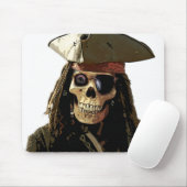 Tapis De Souris Visage de crâne de Posterized de pirate (Avec souris)