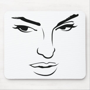 Tapis De Souris Visage de la femme