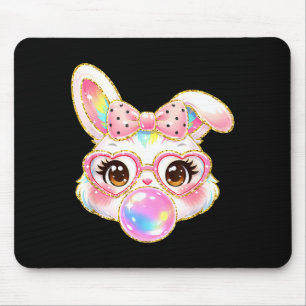 Tapis De Souris Visage de Lapin Mignon pour Femmes Filles Enfants 