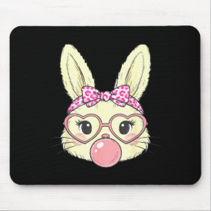 Tapis De Souris Visage de Lapin Mignon pour Femmes Filles Enfants