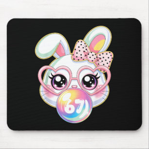 Tapis De Souris Visage de Lapin Mignon pour Femmes Filles Enfants