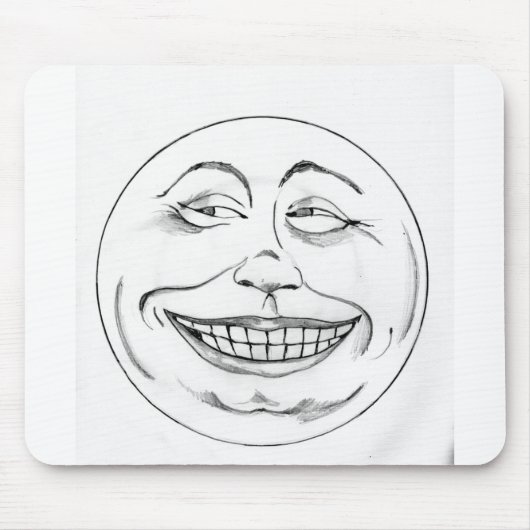 Tapis De Souris Visage de lune (Devant)