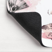 Tapis De Souris Visage de maquillage d'aquarelle (Coin)