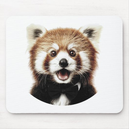 Tapis De Souris Visage de panda roux (Devant)