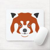 TAPIS DE SOURIS VISAGE DE PANDA ROUX (Avec souris)