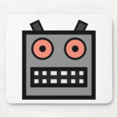 TAPIS DE SOURIS VISAGE DE ROBOT (Devant)