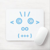 Tapis De Souris Visage de singe (bleu) (Avec souris)