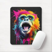 Tapis De Souris Visage de singe dynamique (Avec souris)