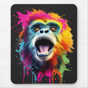 Tapis De Souris Visage de singe dynamique