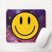 Tapis De Souris Visage de sourire Galaxy (Avec souris)
