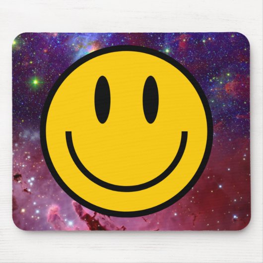 Tapis De Souris Visage de sourire Galaxy (Devant)