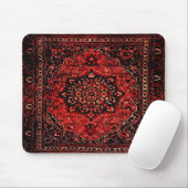 Tapis De Souris Visage de tapis persan en champ teinté rose (Avec souris)