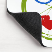 Tapis De Souris Visage de triathlon (Coin)