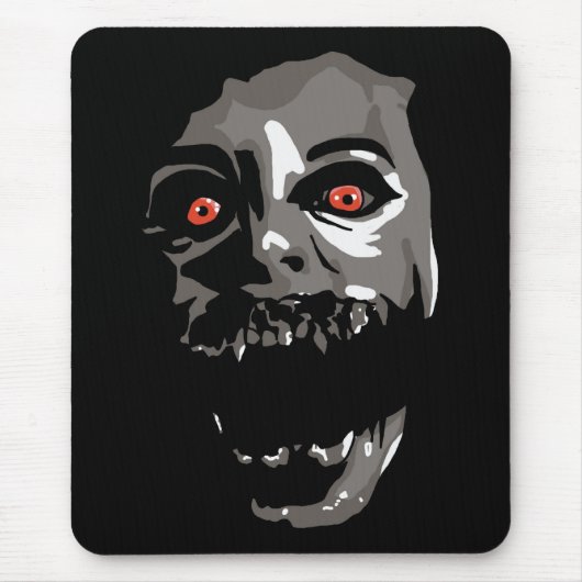 Tapis De Souris Visage d'effroi (Devant)