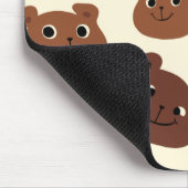 Tapis De Souris Visage drôle d'ours (Coin)