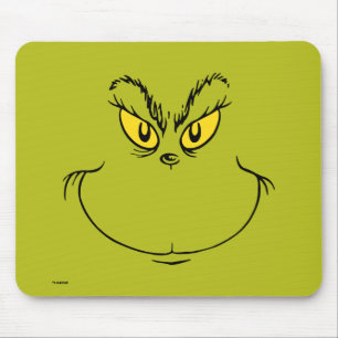 Tapis De Souris Visage du Dr. Grinch qui vole Noël