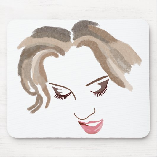 Tapis De Souris Visage féminin #2 (Devant)