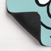 Tapis De Souris Visage heureux drôle Mousepad (Coin)