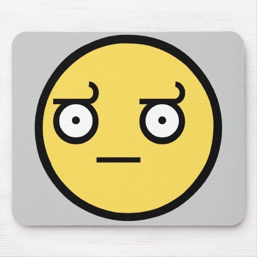 Tapis De Souris Visage impressionnant de désapprobation (Devant)