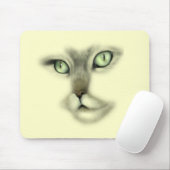 Tapis De Souris Visage Mousepad de chat (Avec souris)