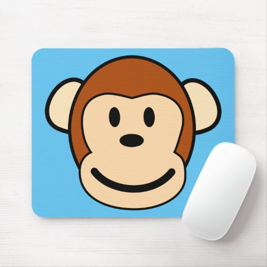 Tapis De Souris Visage Mousepad de singe (Avec souris)