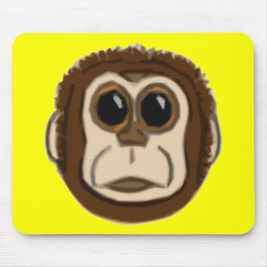 Tapis De Souris Visage Mousepad de singe (Devant)