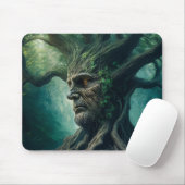 Tapis De Souris Visage sage dans la forêt mystique de l'arbre anti (Avec souris)