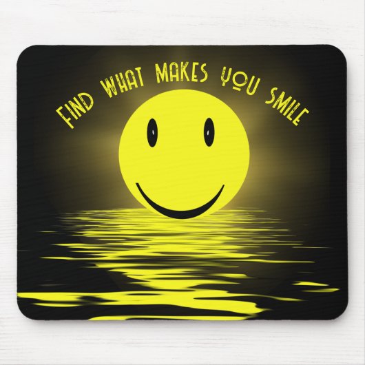 Tapis De Souris Visage Soleil Dans L'Eau Ondes (Devant)