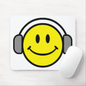 Tapis De Souris Visage souriant DJ (Avec souris)