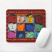 Tapis De Souris Visages (Avec souris)