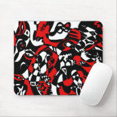 Tapis De Souris "Visages" Art Abstrait (Avec souris)