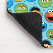 Tapis De Souris Visages de Rue Sésame sur fond bleu (Coin)