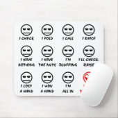 Tapis De Souris "Visages de tisonnier " (Avec souris)